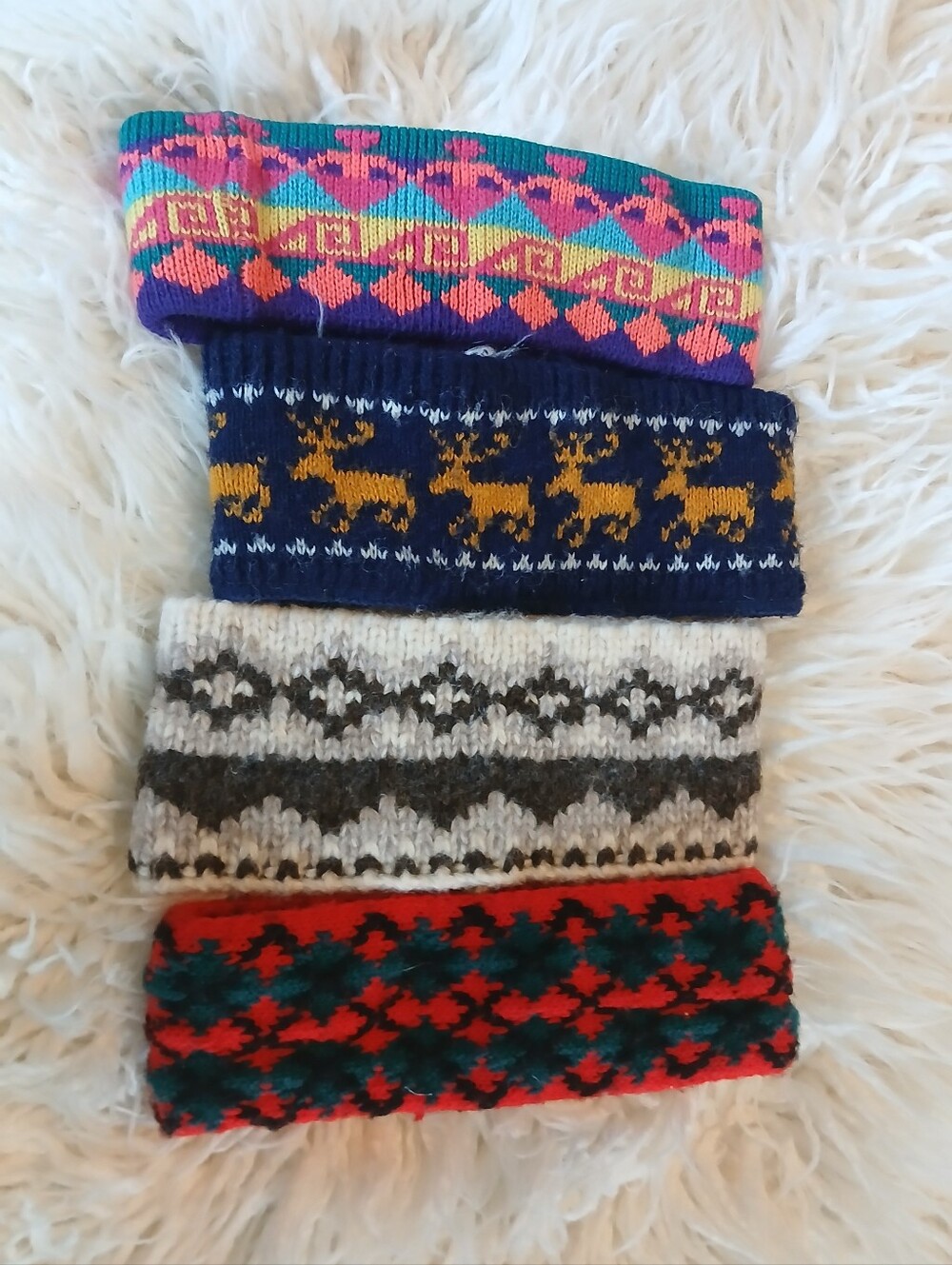 Vintage Knit Headbands - Multicolor